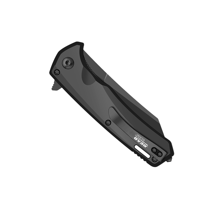 Bear Edge 4 1/2” Blk Alu Side Liner w/ Reverse Tanto Blade & Glass Breaker