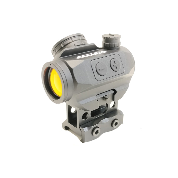 Accura Red Dot Sight, Waterproof with Bonus Riser and Case. Lightweight Construction.
