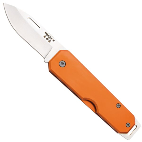 BEAR & SON 3 7/8” Drop Point Folder Aluminium