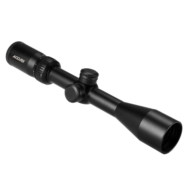 Accura Rifle Scope. Precision optic with waterproof design; sturdy aluminium design in matte black finish 