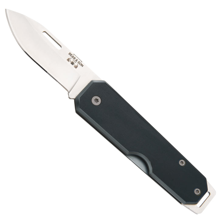 Black non-locking knife