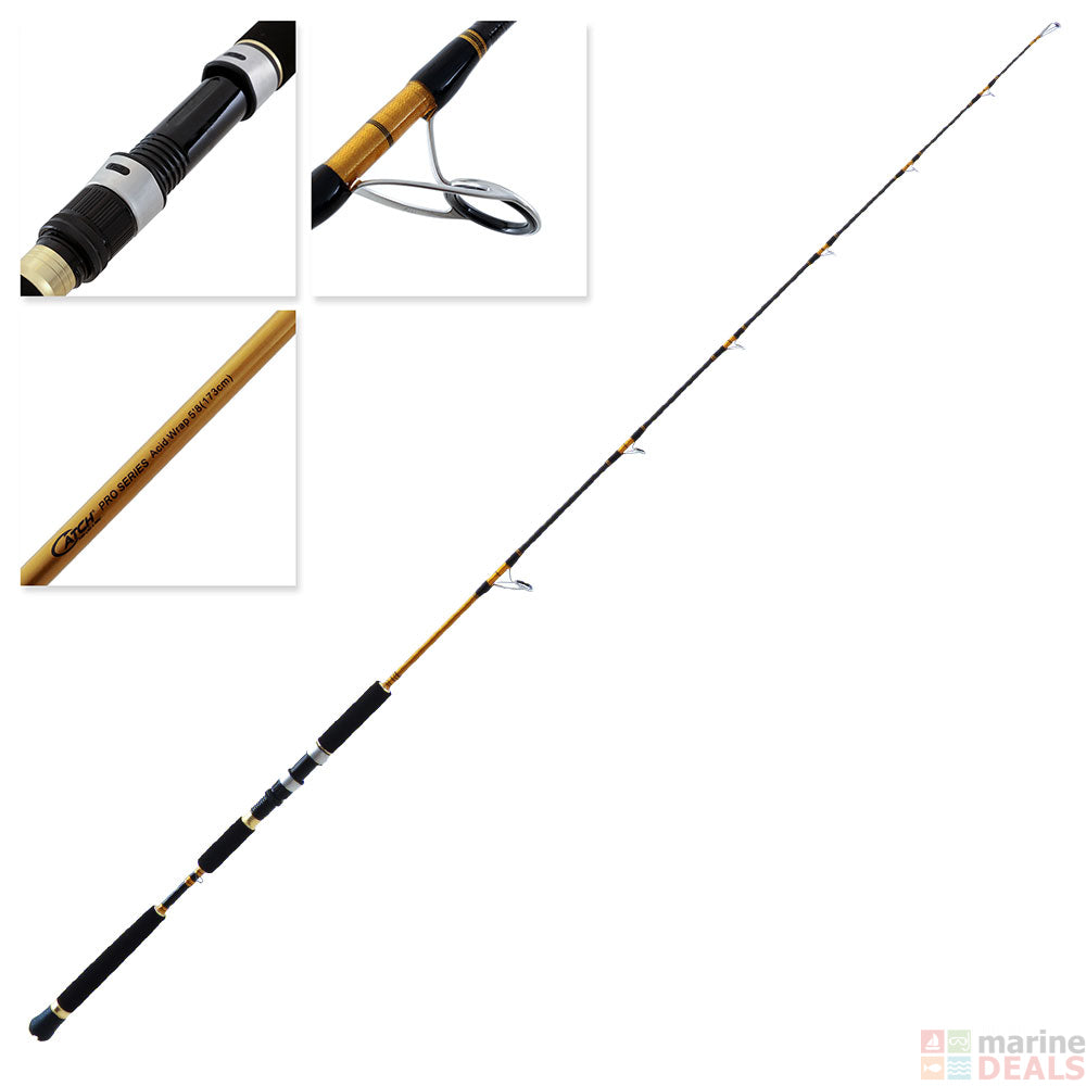 Catch Pro Series Spin Jig Rod 150g with outer carbon wrap