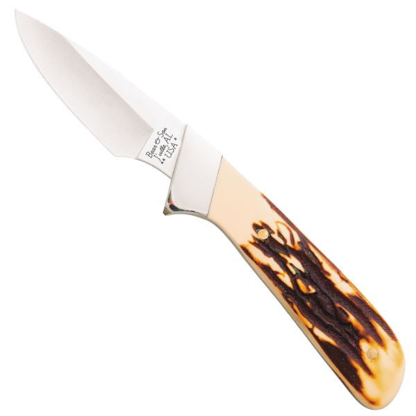 BEAR & SON SD82 | 6 5/8” Stag Delrin Invincible Skinner Knife